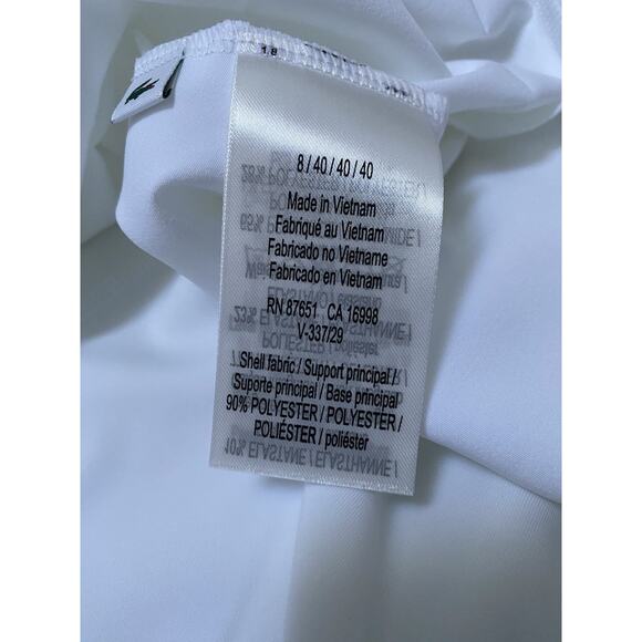 Lacoste Sport Skirt Wht Sz 8/40 NWT - Picture 7 of 10